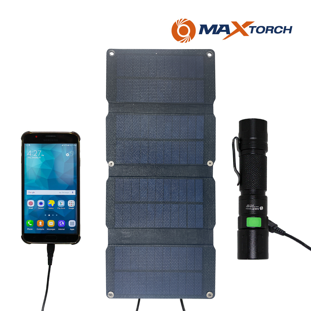맥스토치 MTSL 1000 휴대용 접이식 태양열 솔라충전기